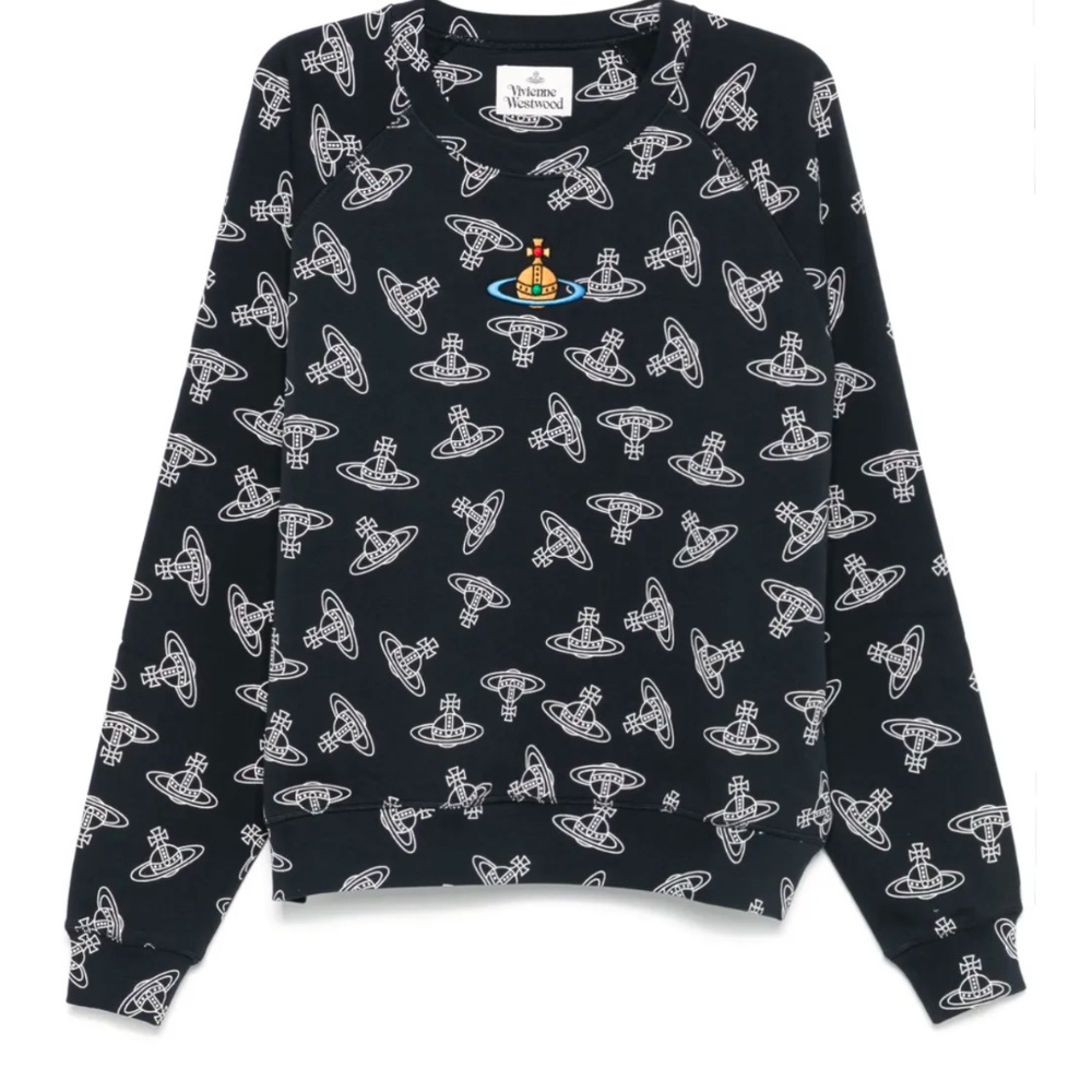Vivienne Westwood Embroidered Orb Sweatshirt SZ M BNWT - Picture 12 of 16